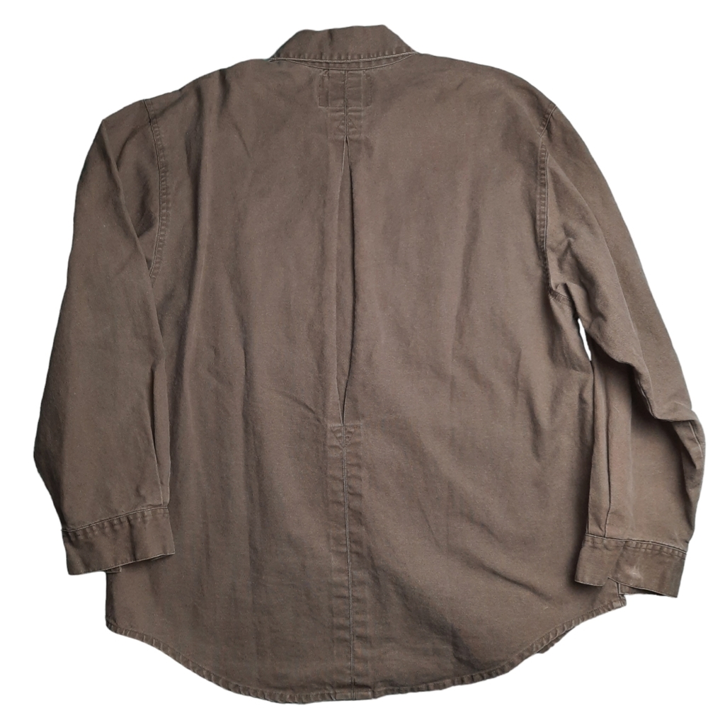 Australian Outback Collection VTG Hemp Blend Bush Shirt SZ L - Picture 2 of 9